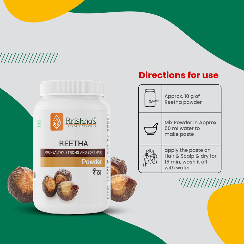Krishna'S Herbal & Ayurveda Reetha Powder - Distacart