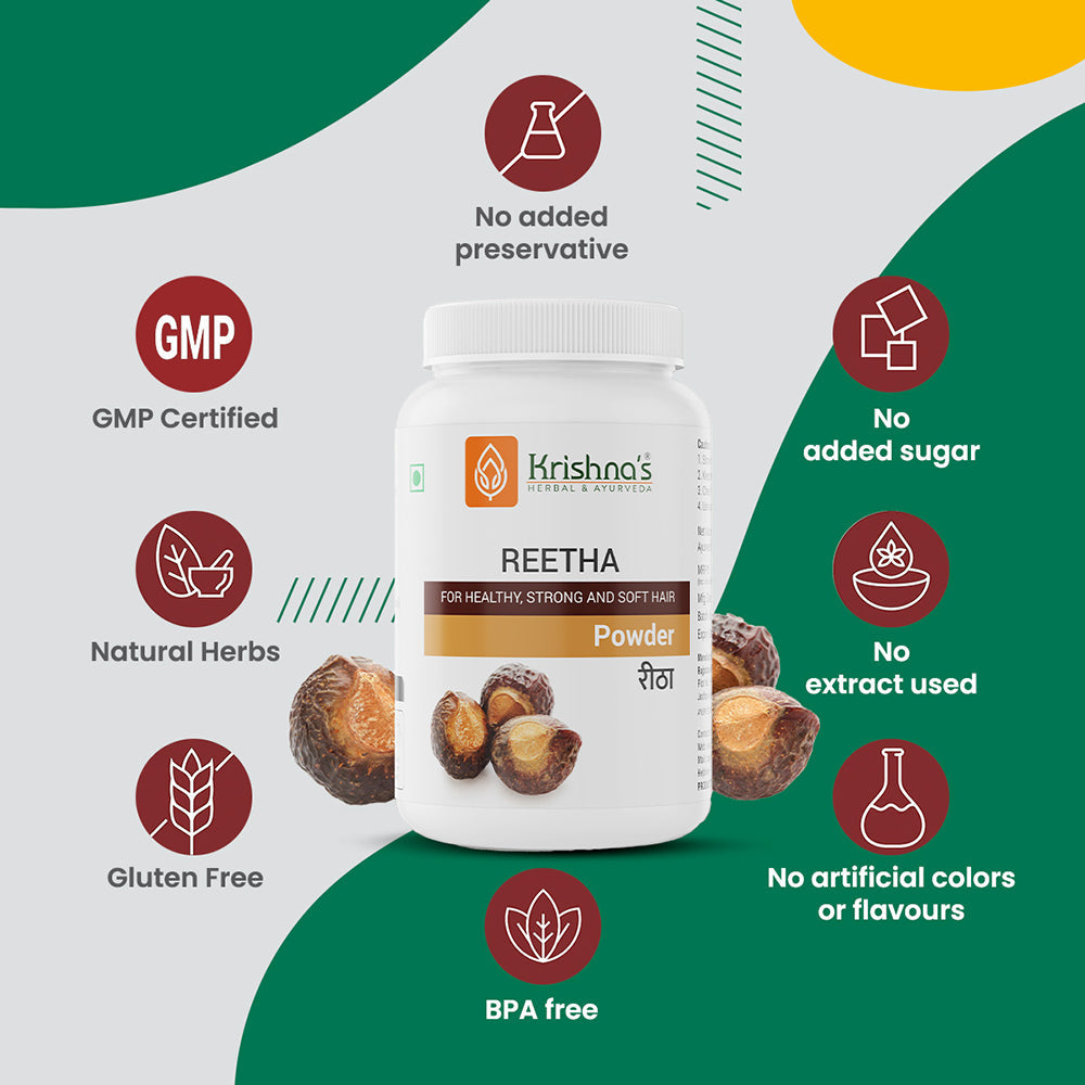 Krishna'S Herbal & Ayurveda Reetha Powder - Distacart