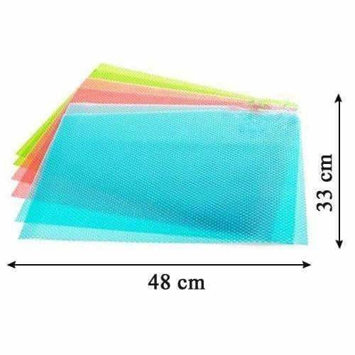 Refrigerator Drawer Mat 6 Piece Set - MultiColor