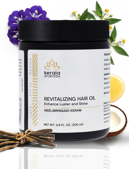 Kerala Ayurveda USA Revitalizing Hair Oil - Neelibringadi Keram