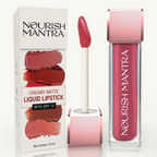 Nourish Mantra Liquid Lipstick Creamy Matte with SPF / Water Proof, Smudge Proof Shade-Jashn-e-gulab