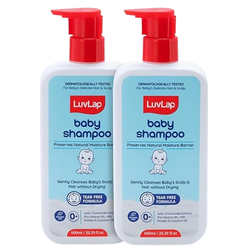 LuvLap Milky Soft Baby Shampoo with Milk Protein, Vitamin E & Coconut Oil, Shea Butter & Chamomile