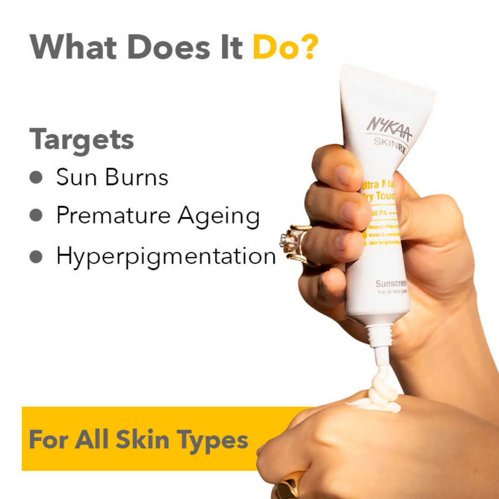 Nykaa SkinRX Ultra Matte Dry Touch Sunscreen SPF 50 PA +++