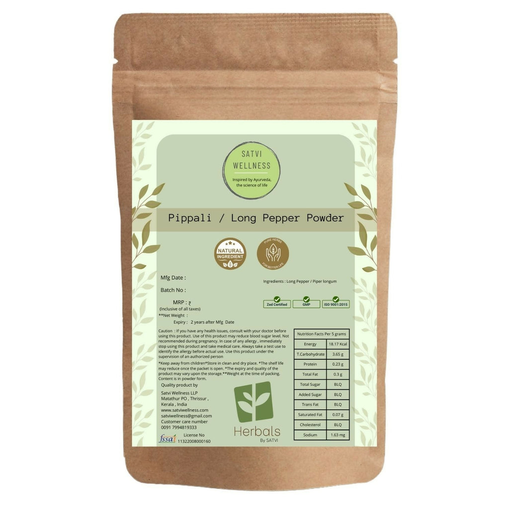 Satvi Wellness Pippali Powder | Kerala Pippali - Distacart