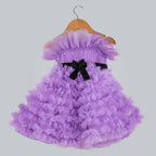Pink Cow Fashions Purple Frilled Dress