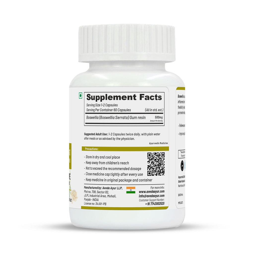 Life Aveda Premium Boswellia Capsules - Distacart