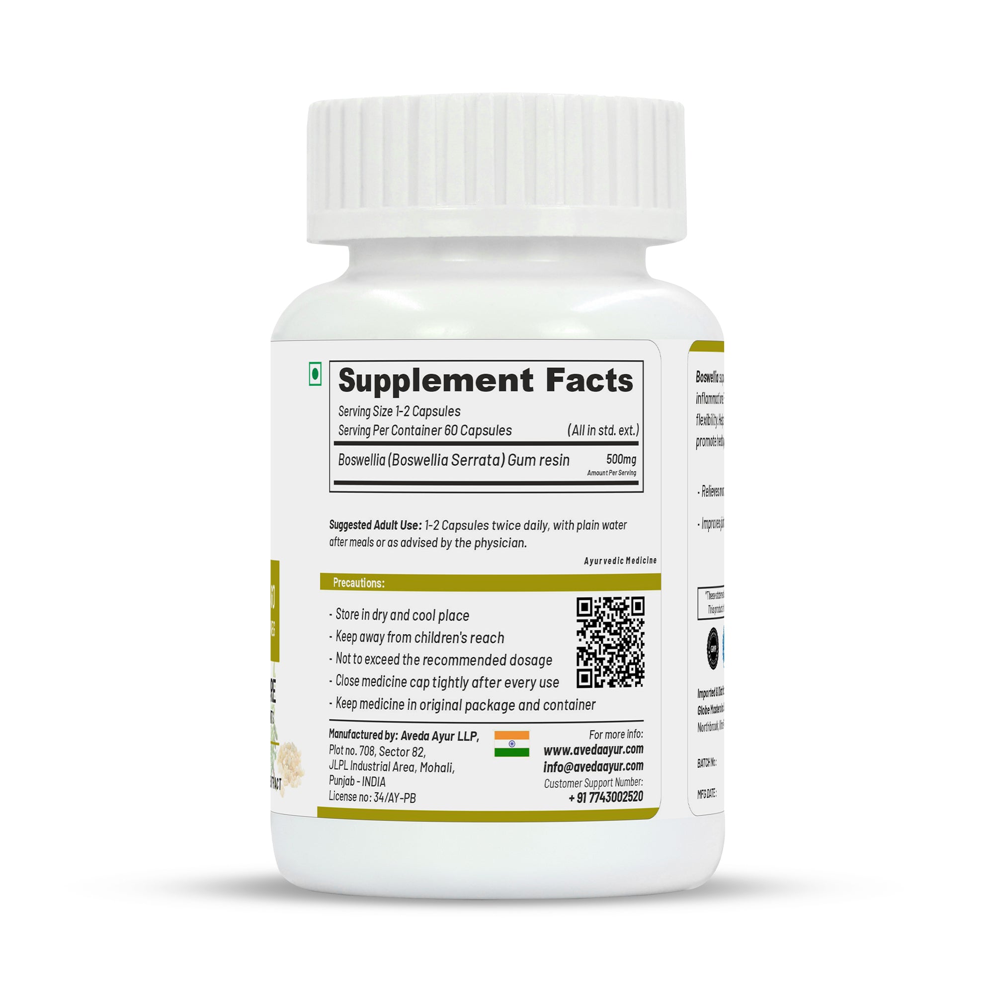 Life Aveda Premium Boswellia Capsules - Distacart