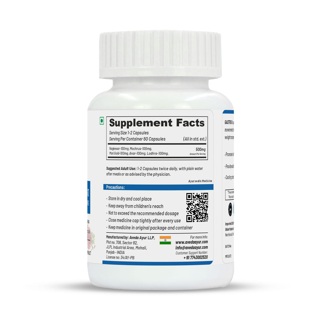 Life Aveda Premium Gastro G Capsules - Distacart