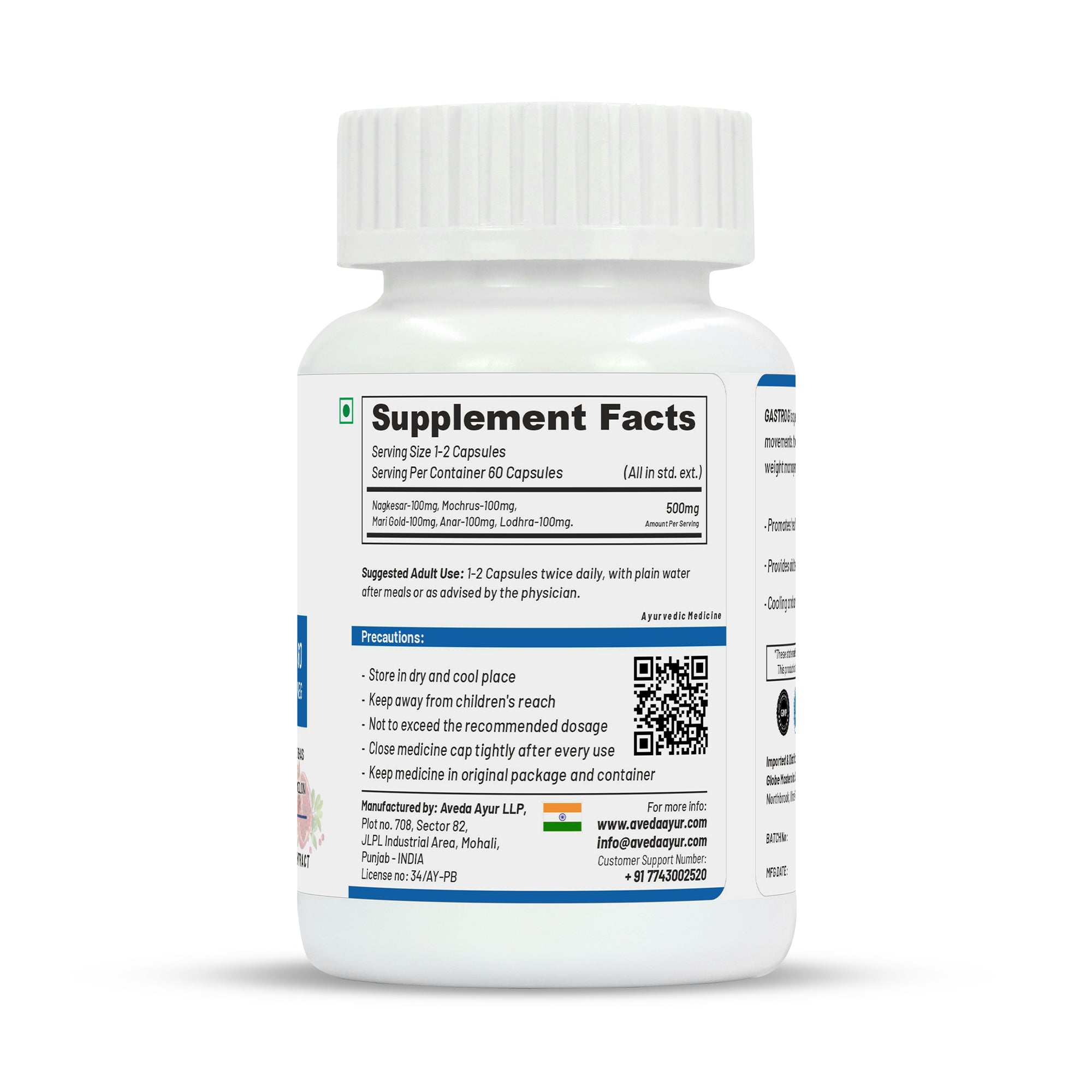 Life Aveda Premium Gastro G Capsules - Distacart