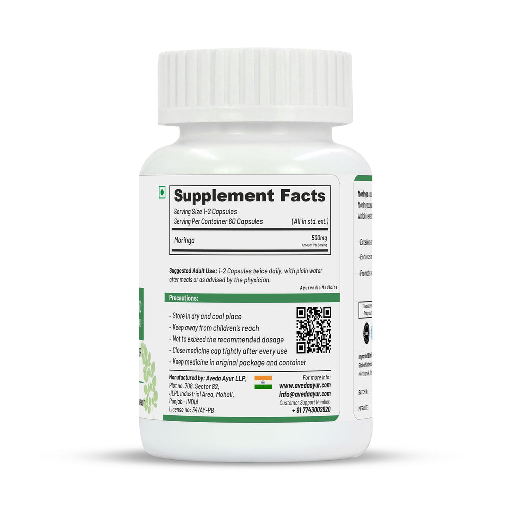 Life Aveda Premium Moringa Capsules - Distacart
