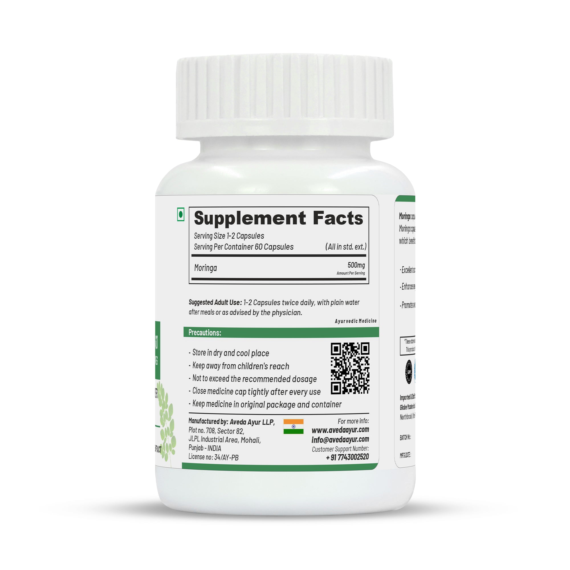 Life Aveda Premium Moringa Capsules - Distacart