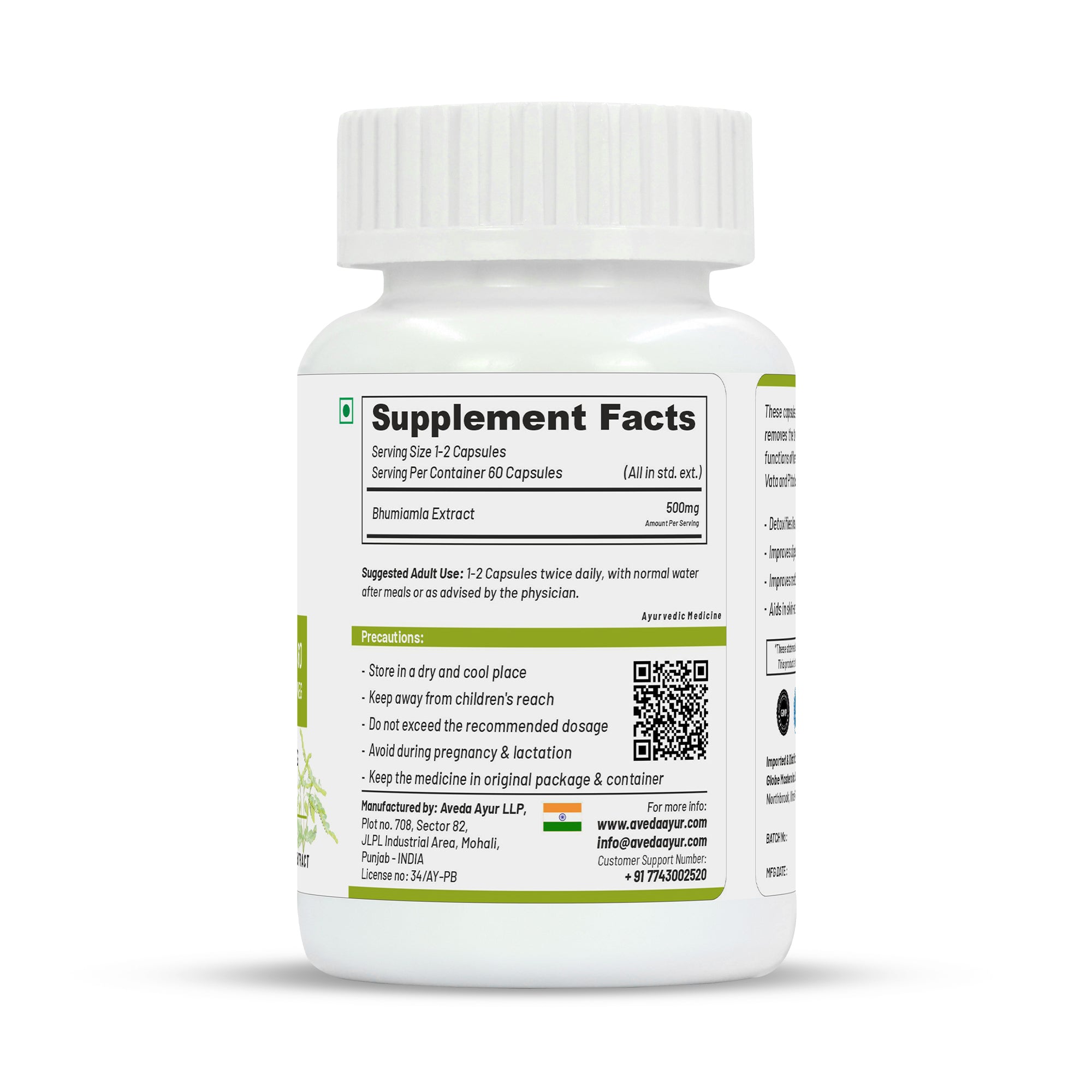 Life Aveda Bhumi Amla Capsules - Distacart