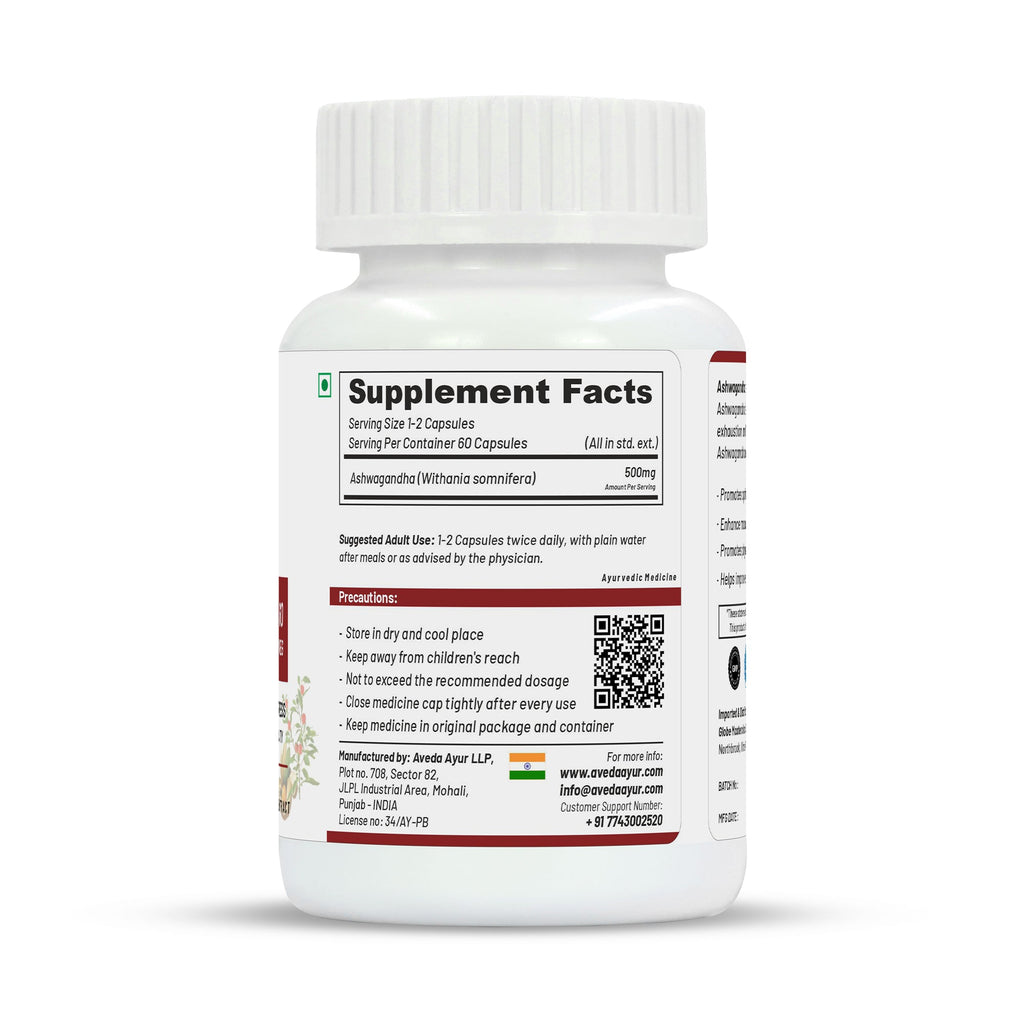 Life Aveda Premium Ashwagandha Capsules - Distacart