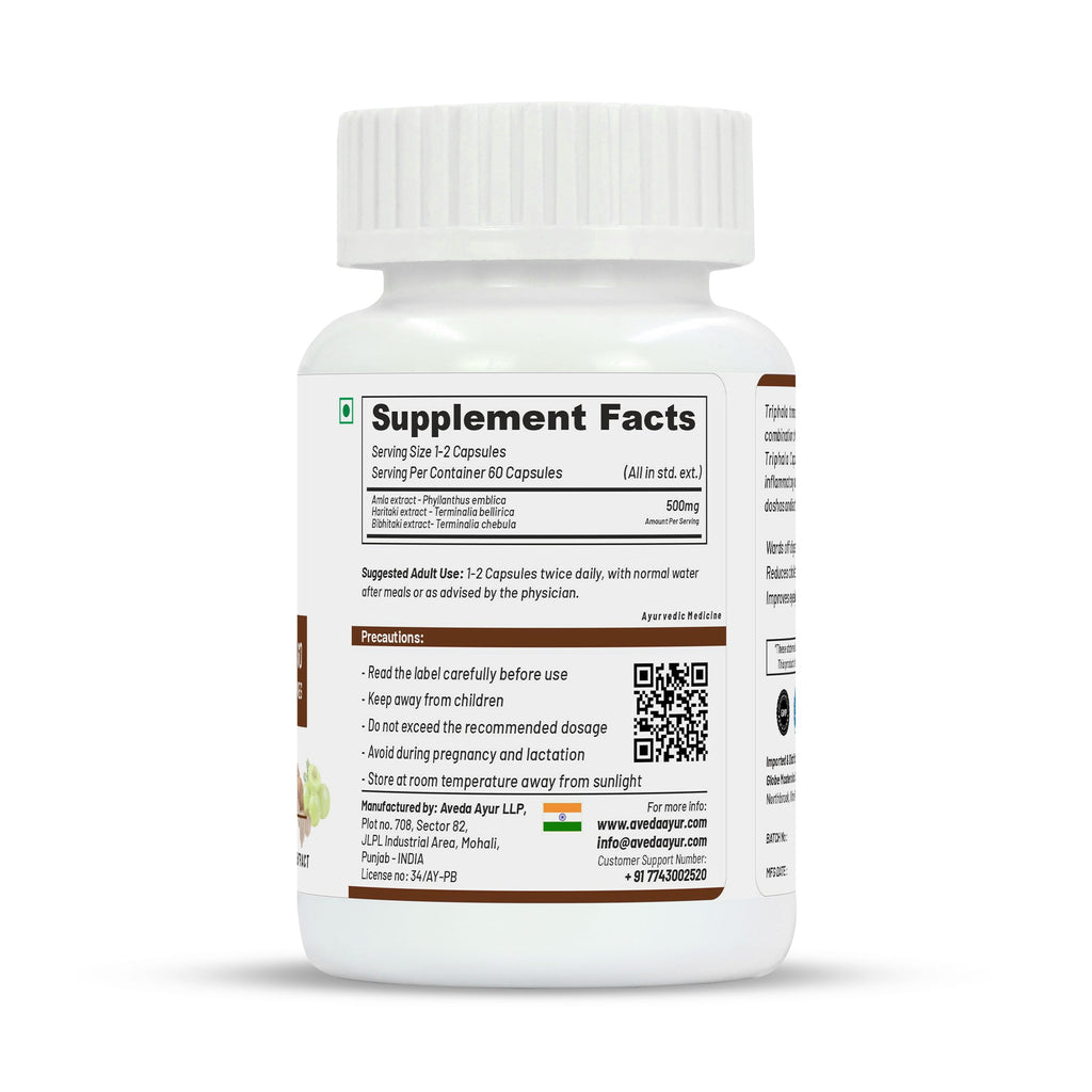 Life Aveda Triphala Capsules - Distacart