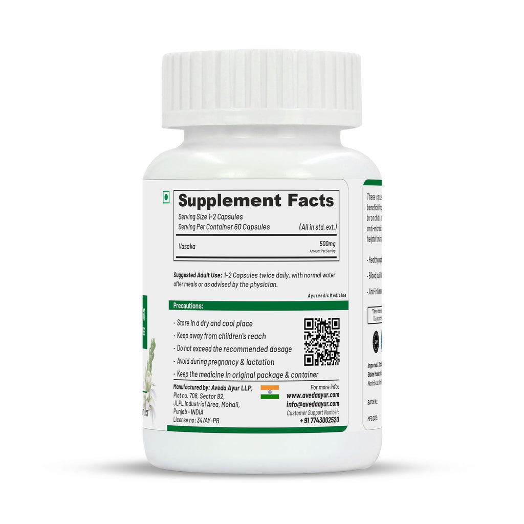 Life Aveda Vasaka Capsules - Distacart