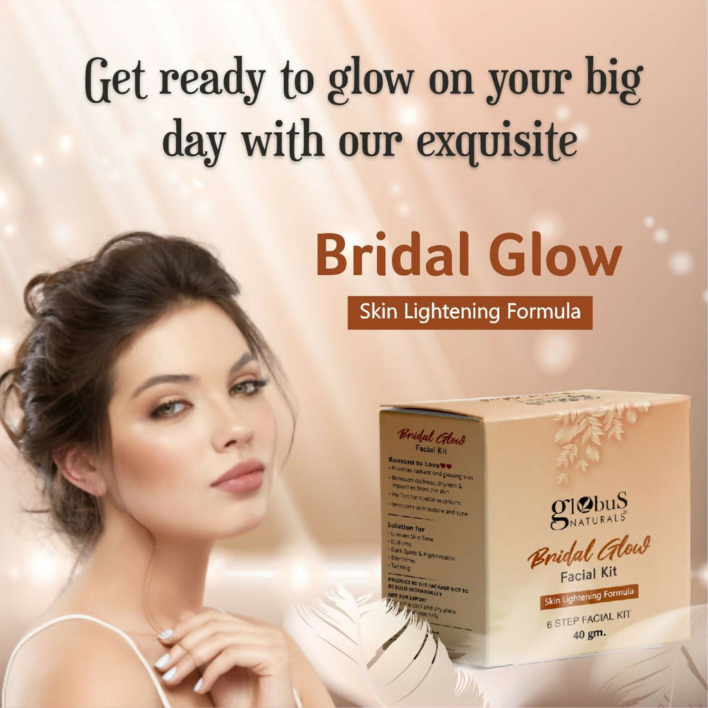 Globus Naturals Illuminating Bridal Glow 6 Step Facial Kit - Distacart