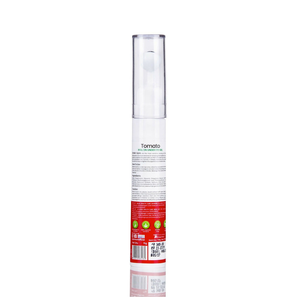 VI-JOHN Prakritik Tomato Under Eye Gel, Reduces Dark Circles, Puffiness,Fine Lines 100% Bioactives - Distacart
