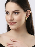 NVR Women Gold-Plated Geometric Shape Drop Earrings - Distacart