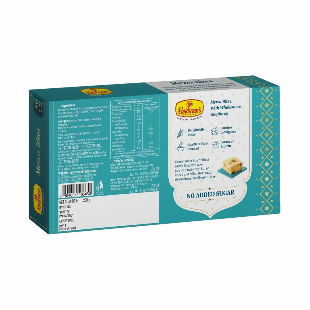 Haldiram's Mewa Bites No Added Sugar - Distacart