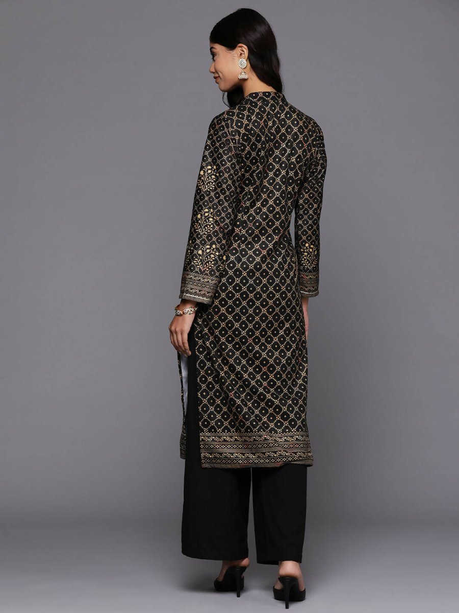 Ahalyaa Women's Traditional wear Kurta - Black