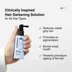 Cureskin Dark Pro Hair Solution Natural Hair Darkener with Colour Protection