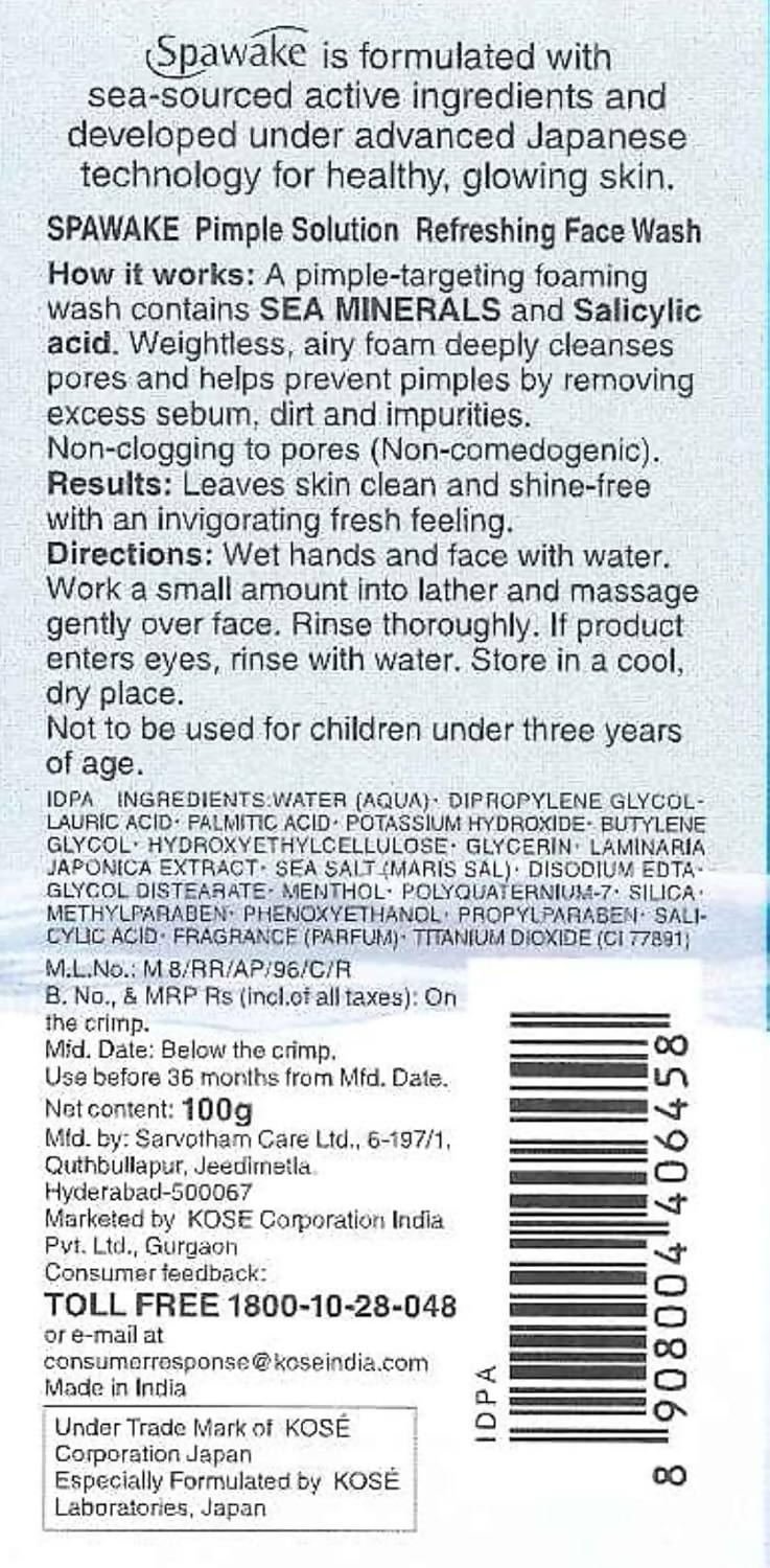 Spawake Anti Acne Care Pimple Solution Refreshing Face Wash