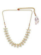 Moissanite & Green Stone Necklace- Ruby Raang