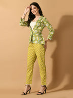 Myshka Women's Multi Printed Floral Jacket