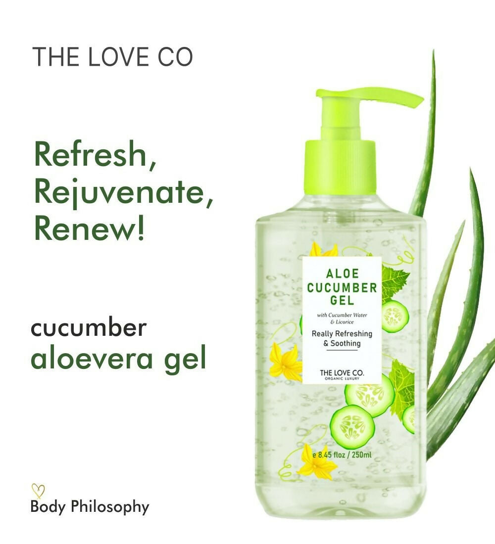 The Love Co. Cucumber Aloe Vera Gel For Face