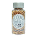 confect rose gold disco balls sprinkles 3 mm 120 gms