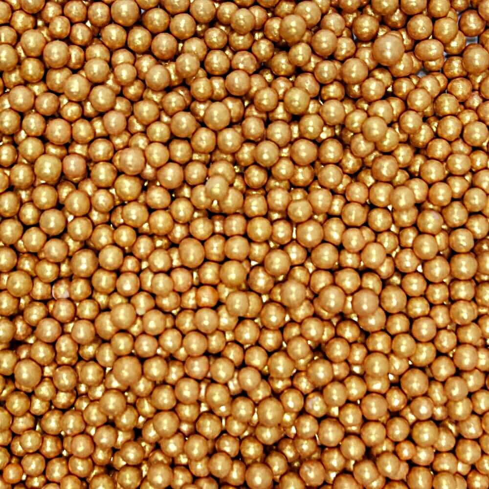 confect rose gold disco balls sprinkles 3 mm 120 gms