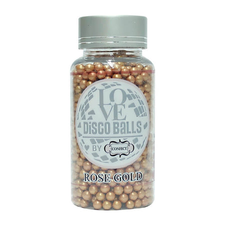 Confect Rose Gold Disco Balls Sprinkles 5 MM