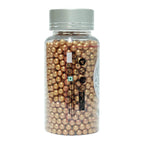 confect rose gold disco balls sprinkles 5 mm 120 gms