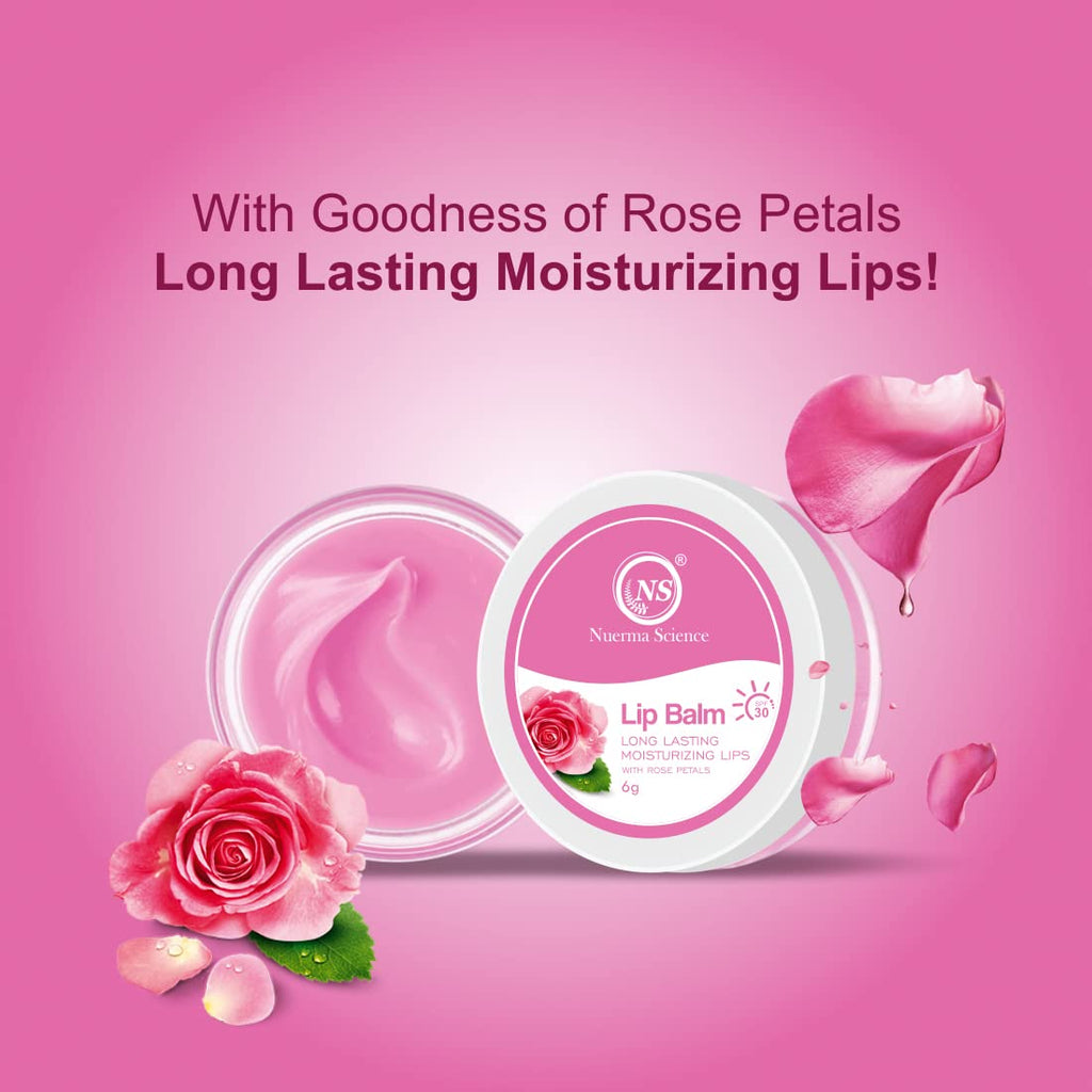 Nuerma Science Rose Petals Lip Balm | Long Lasting Moisturizing Lips - Distacart