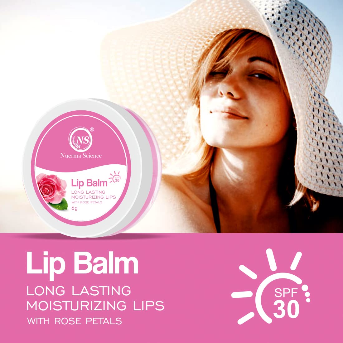 Nuerma Science Rose Petals Lip Balm | Long Lasting Moisturizing Lips - Distacart