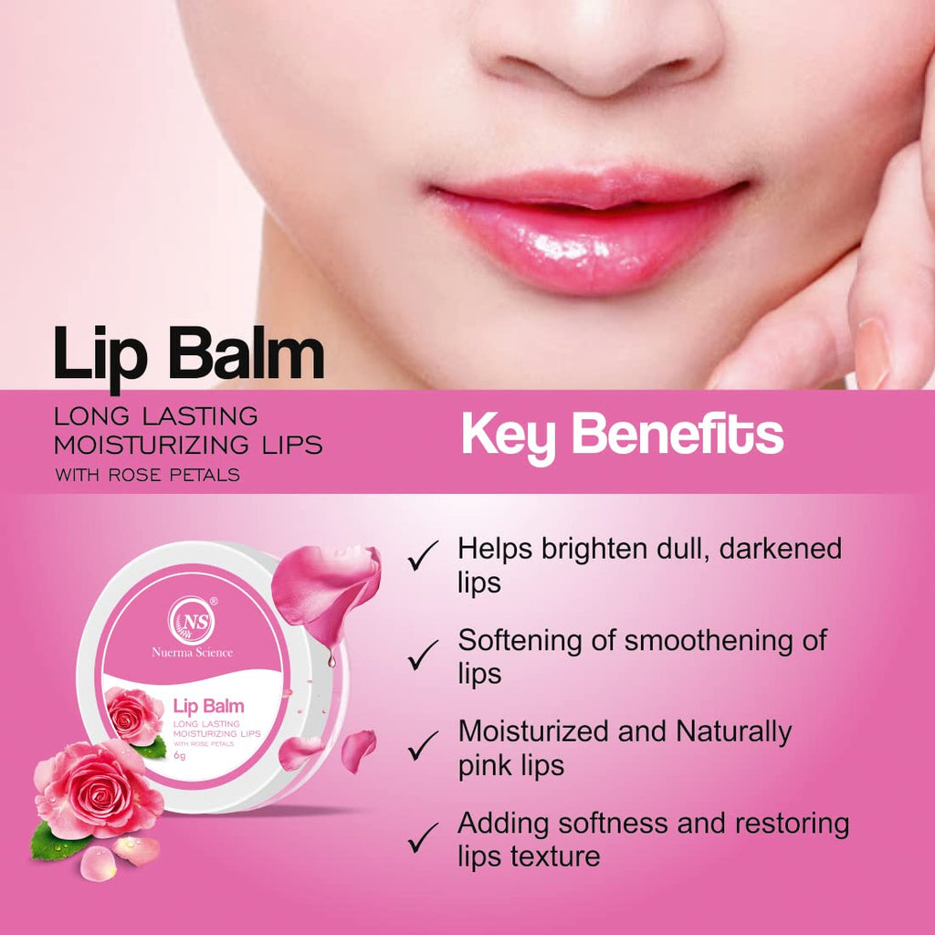 Nuerma Science Rose Petals Lip Balm | Long Lasting Moisturizing Lips - Distacart