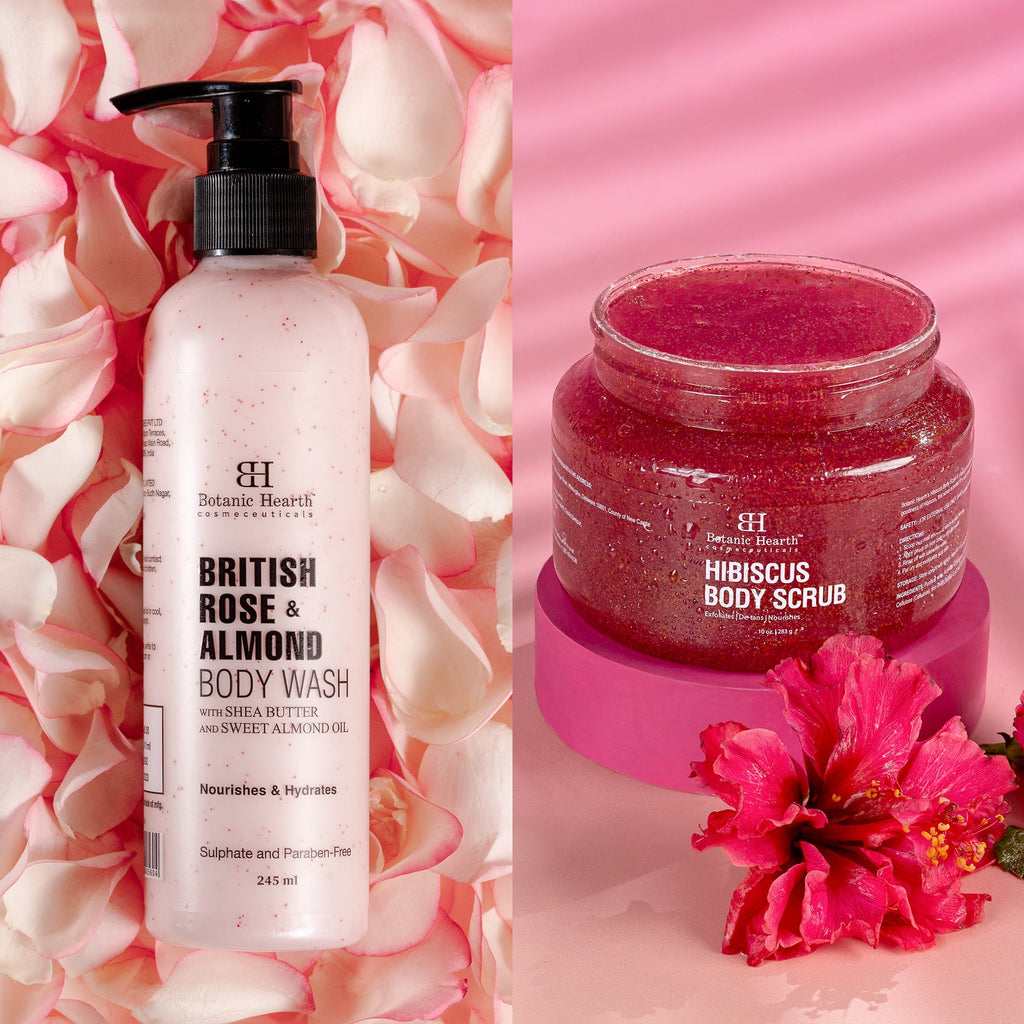 Botanic Hearth British Rose & Almond Body Wash