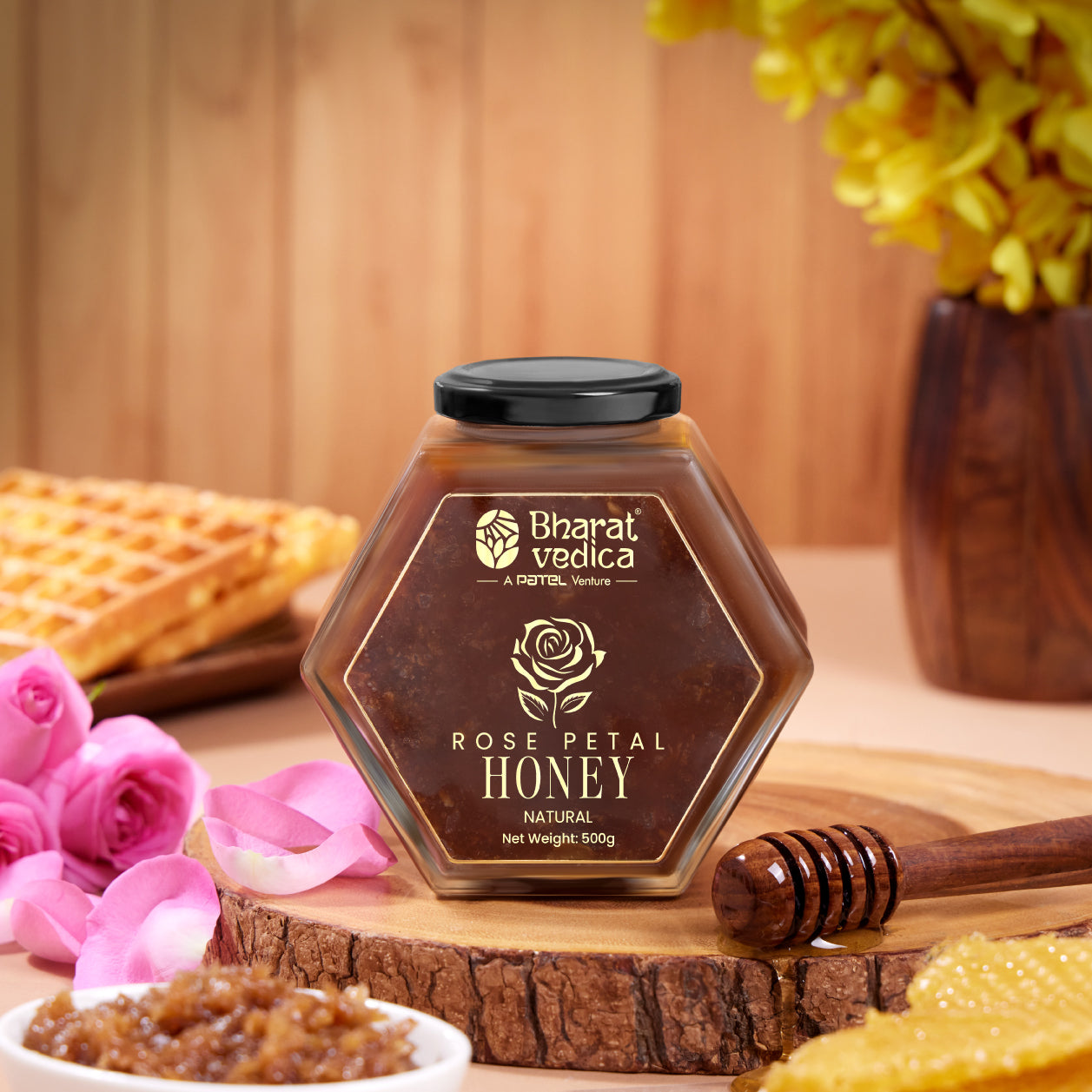 Bharat Vedica Rose Petal With Honey - Gulab Honey / Gulkand Shahad