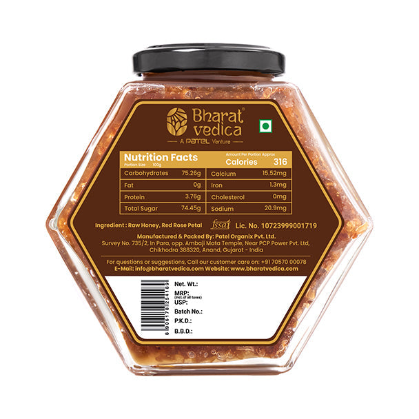 Bharat Vedica Rose Petal With Honey - Gulab Honey / Gulkand Shahad