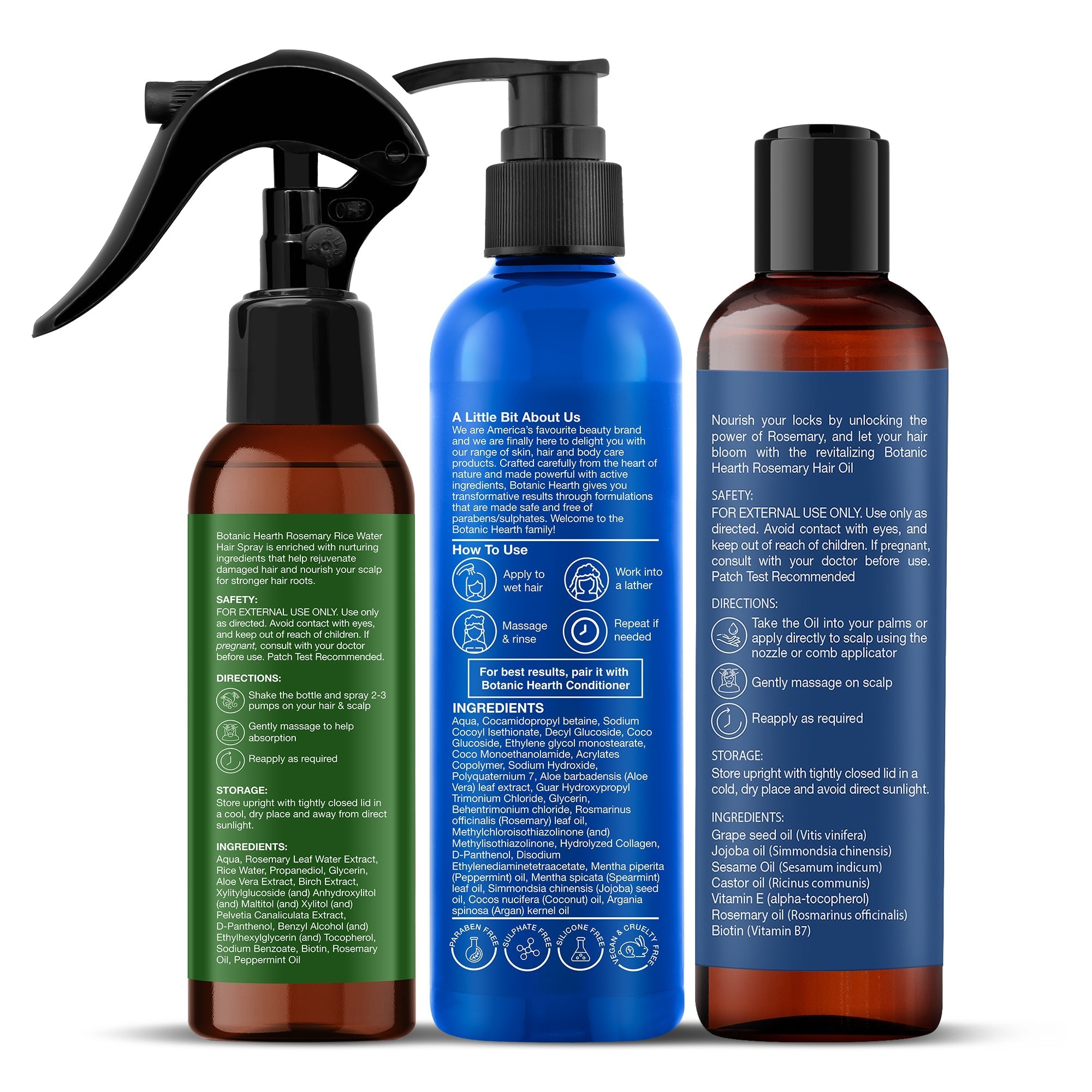 Rosemary 3-Step Hair Care Trio - Distacart