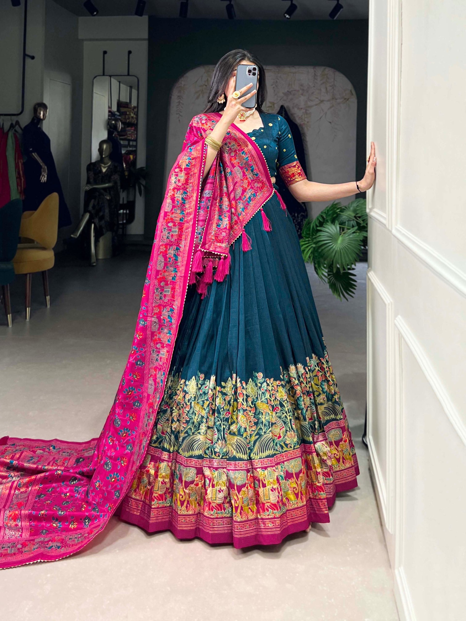 Lehenga Mart Designer Wedding Lehenga Choli For Women - Blue