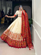 Lehenga Mart Designer Wedding Lehenga Choli For Women - Off White