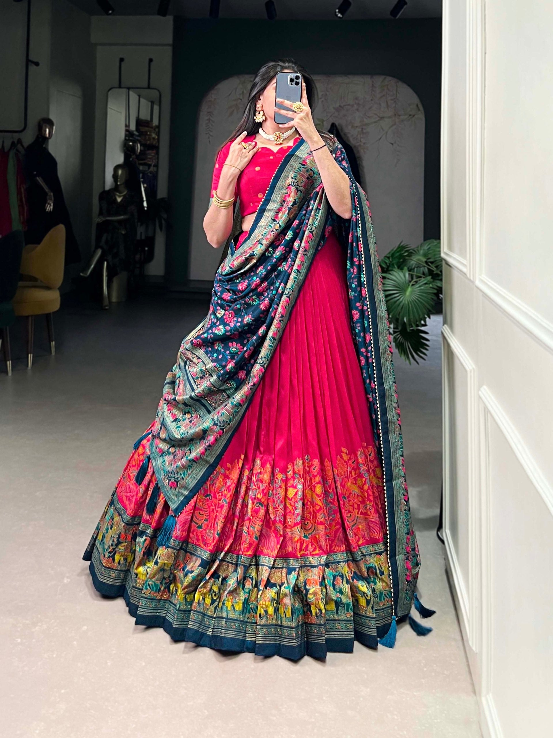 Lehenga Mart Designer Wedding Lehenga Choli For Women - Pink