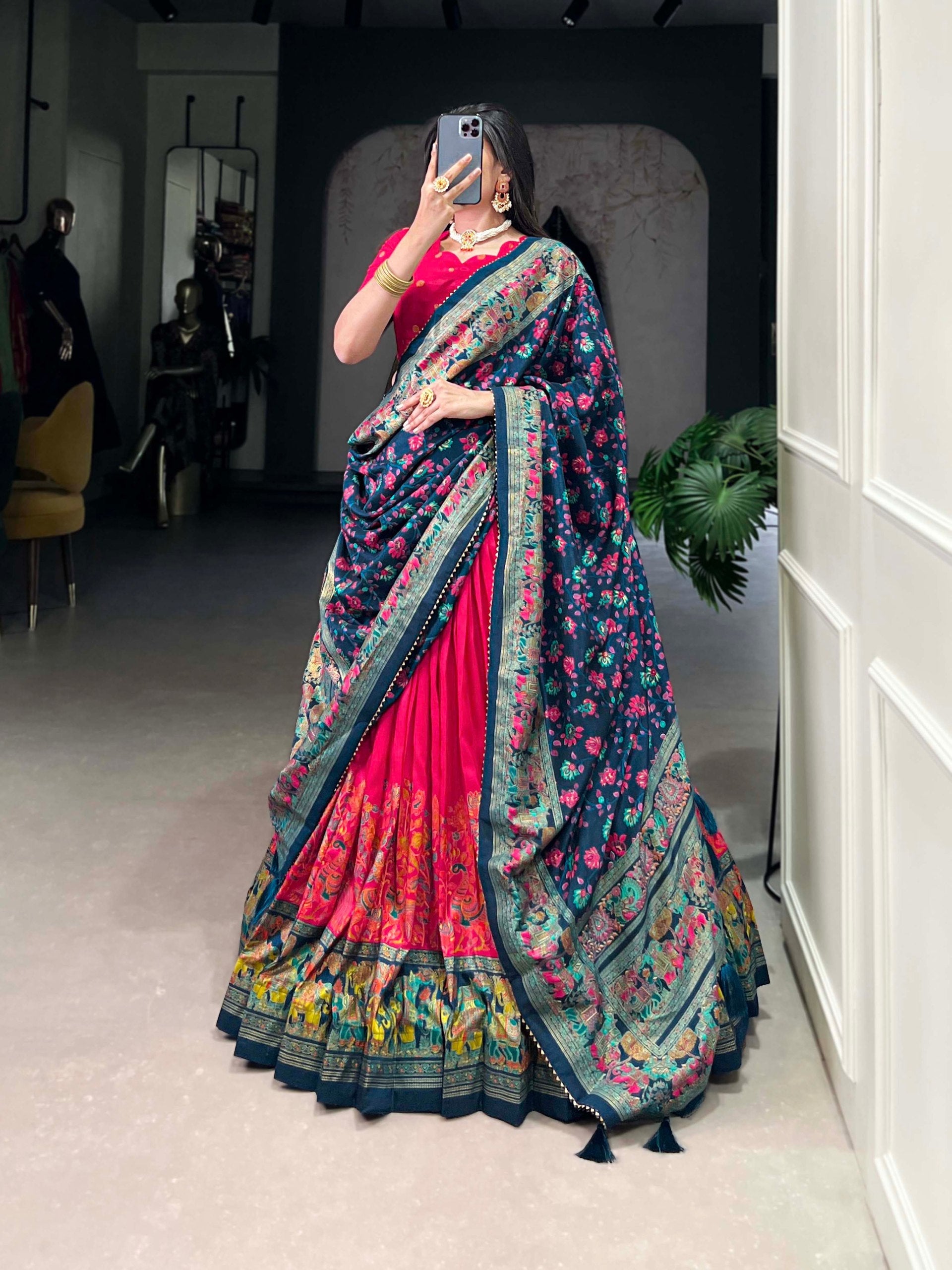Lehenga Mart Designer Wedding Lehenga Choli For Women - Pink