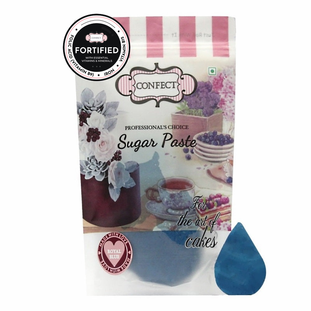 confect royal blue nutritional sugarpaste 1 kg