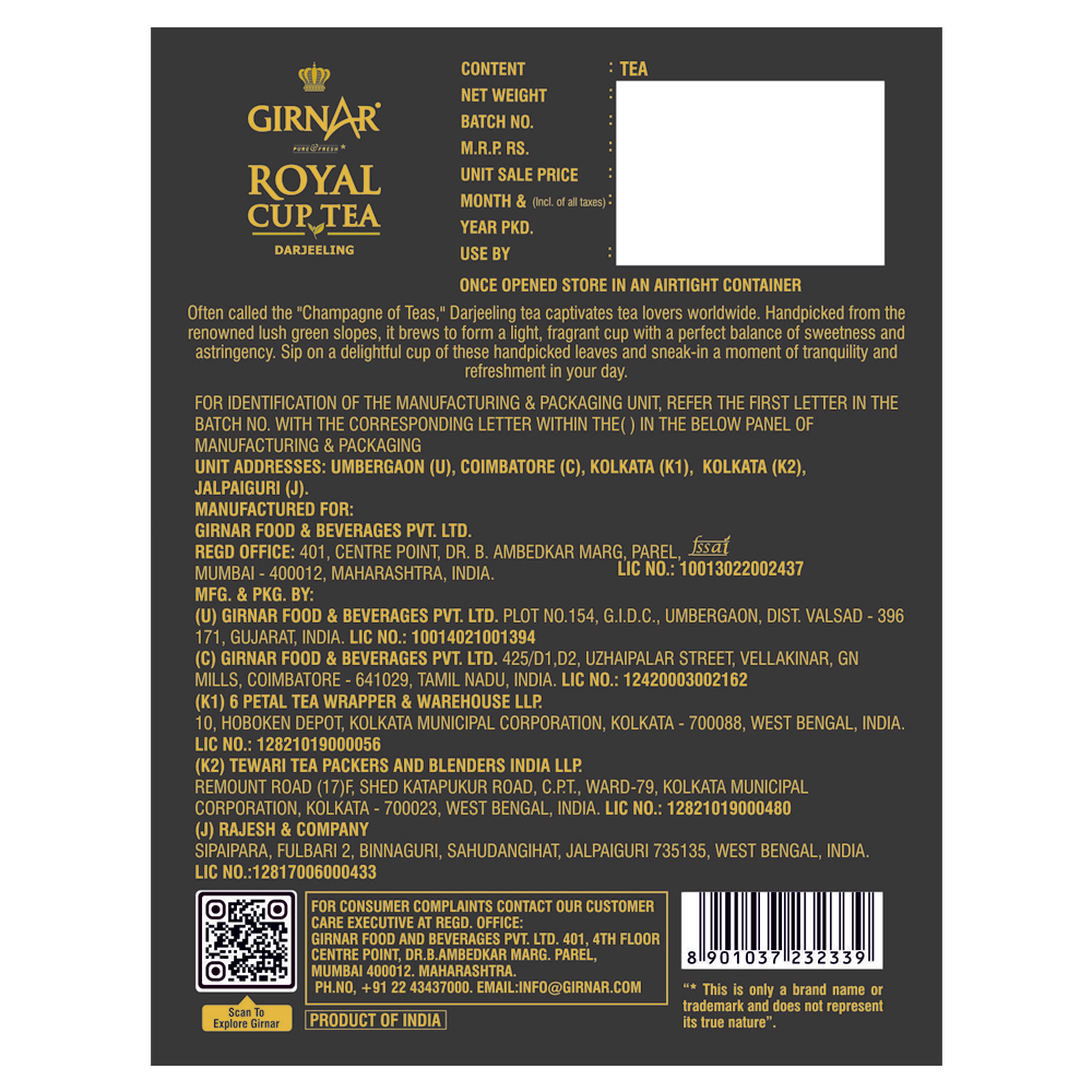 Girnar Royal Cup - Darjeeling - Distacart
