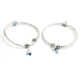 Mominos Fashion Kamal Johar Oxidised Silver Kadiyam Style Anklets