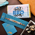 Multistrands Beads Rakhi & Roasted Almond Chocolate Bar Combo