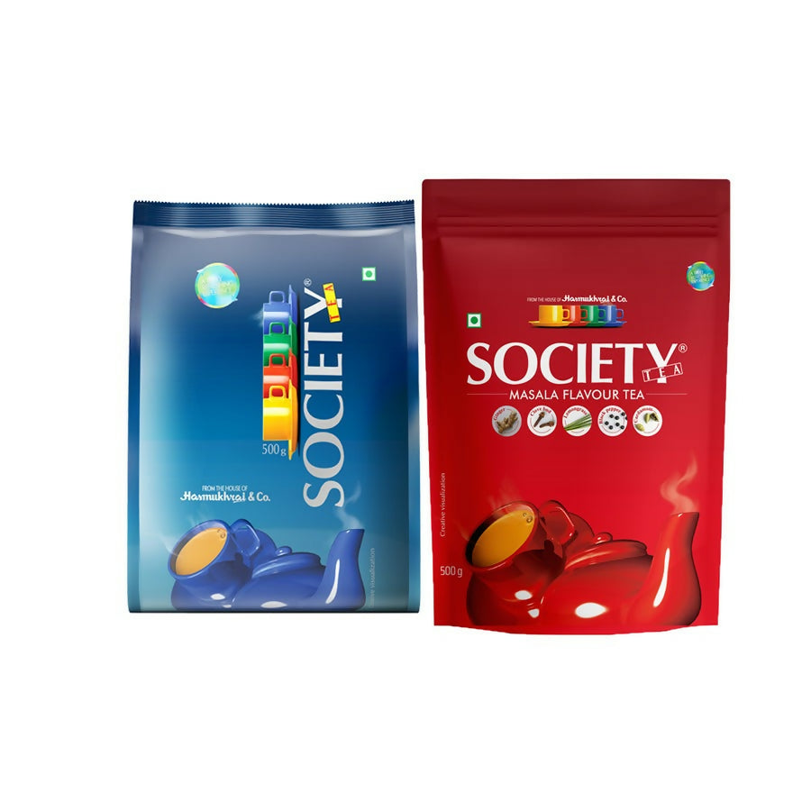 Society Leaf Tea & Masala Tea Pouch Combo - Distacart
