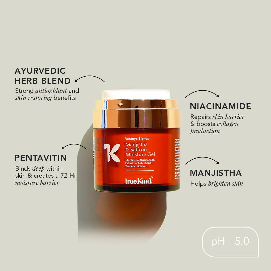 True Kind Varanya Blends Manjistha & Saffron Gel Face Moisturiser